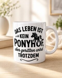 Tasse mit Motiv Ponyhof
