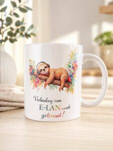 Tasse mit Motiv elan