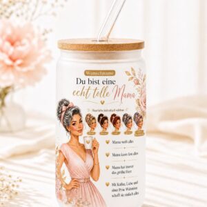 Personalisiertes Mama Glas