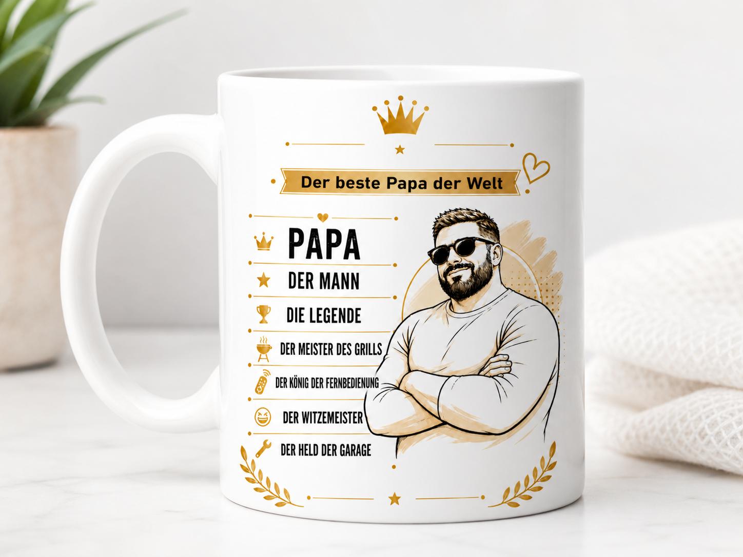 Personalisierte Papa Tasse mit Wunschname โ Bild 6